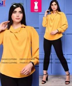 شومیز یقه دراپه