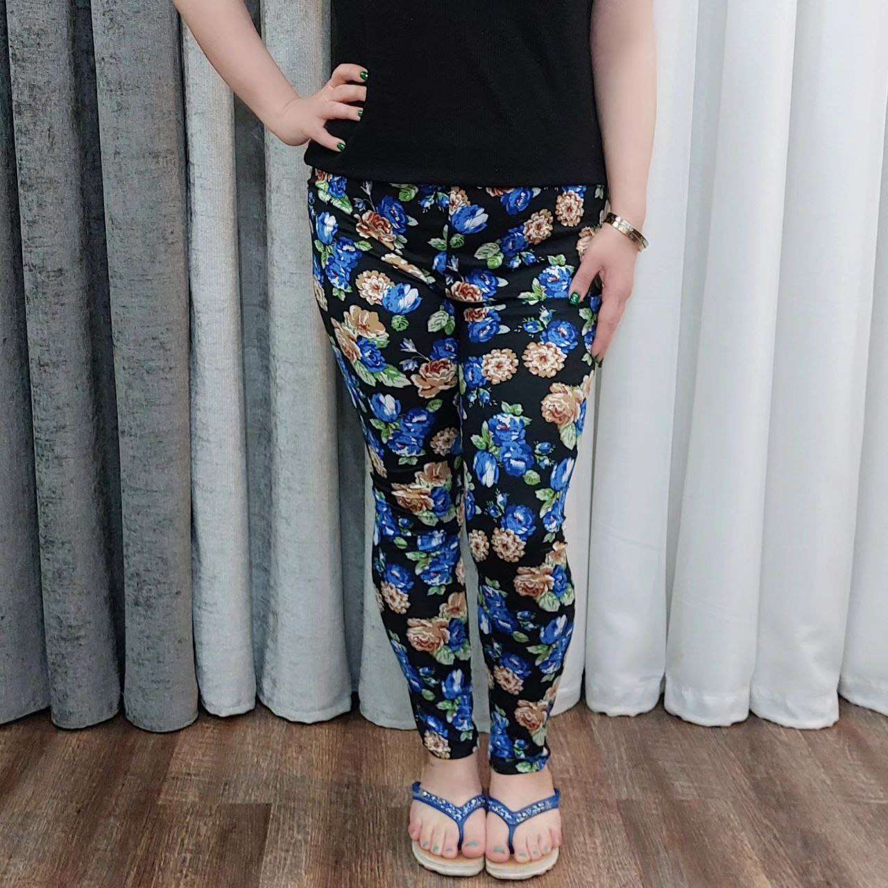 شلوار گل گلی زنانه