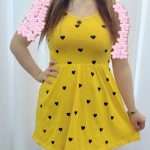 پیراهن عروسکی قلب قلبی