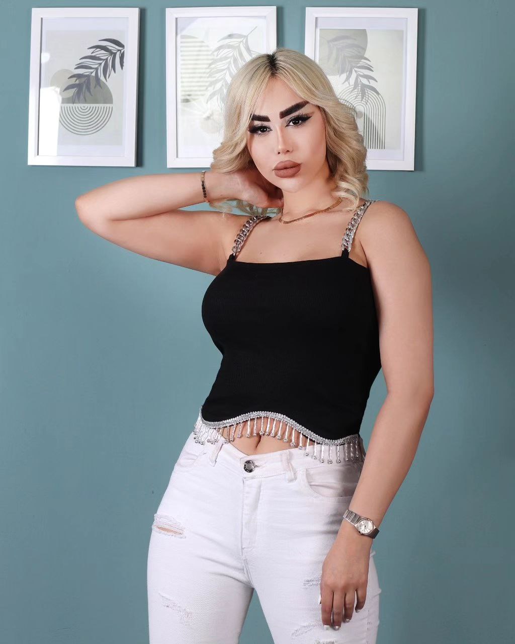 کراپ منگوله دار زنجیر کارتیر 