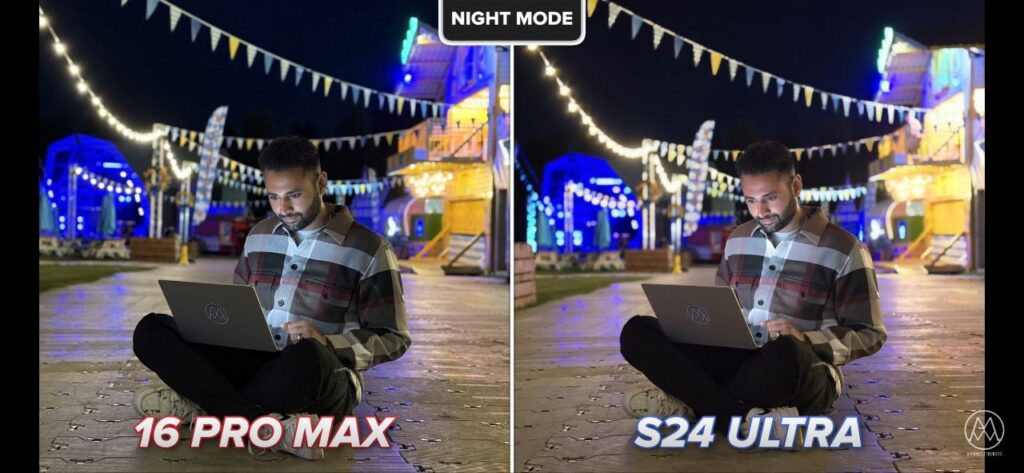 کیفیت دوربین 16 پرومکس در شب