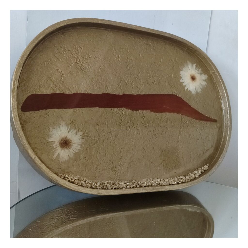 سینی تلفیق چوب و رزین